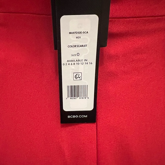 NWT red BCBGMaxAzria gown - Picture 10 of 14